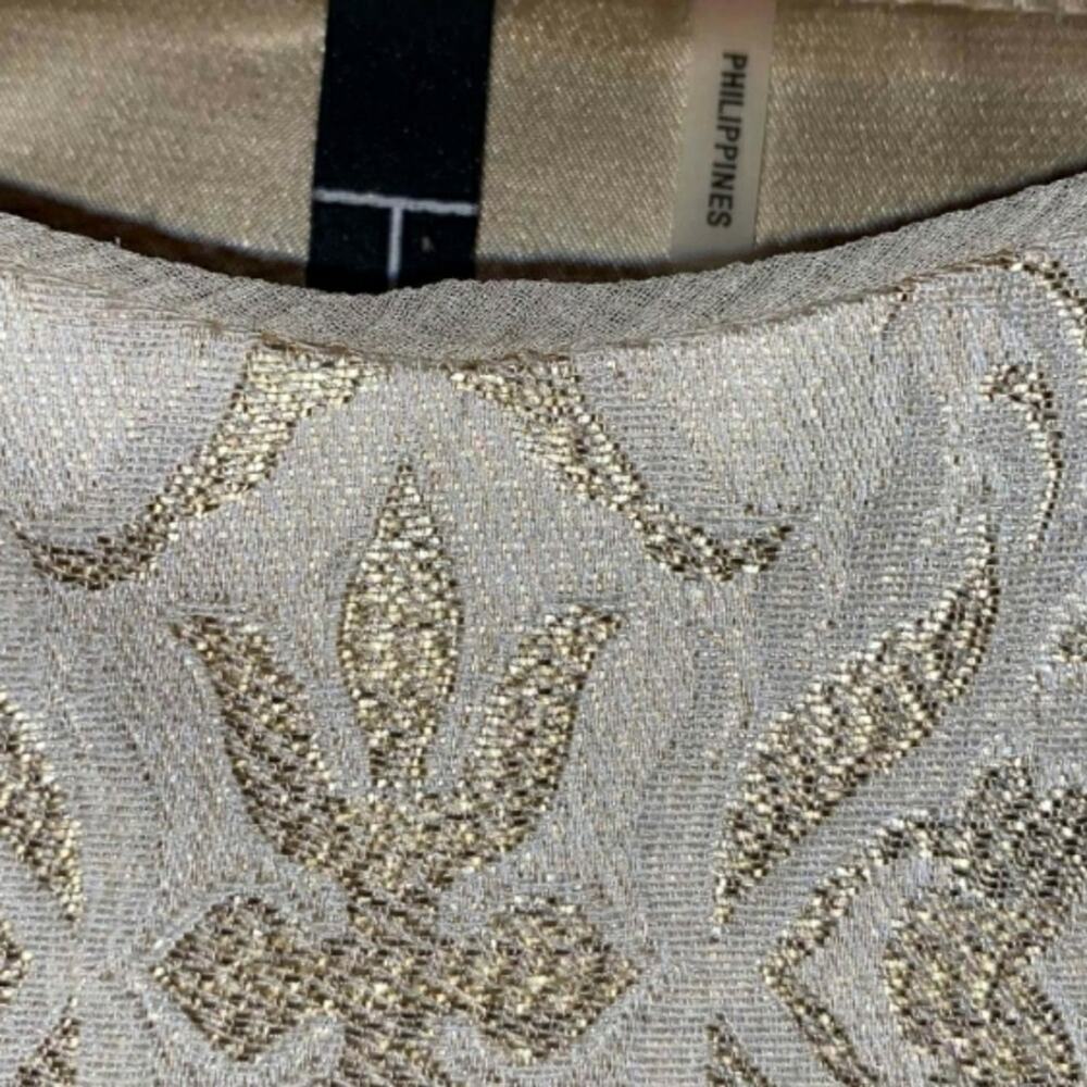 T Tahari Golden Printed Cocktail Dress - Picture 6 of 16